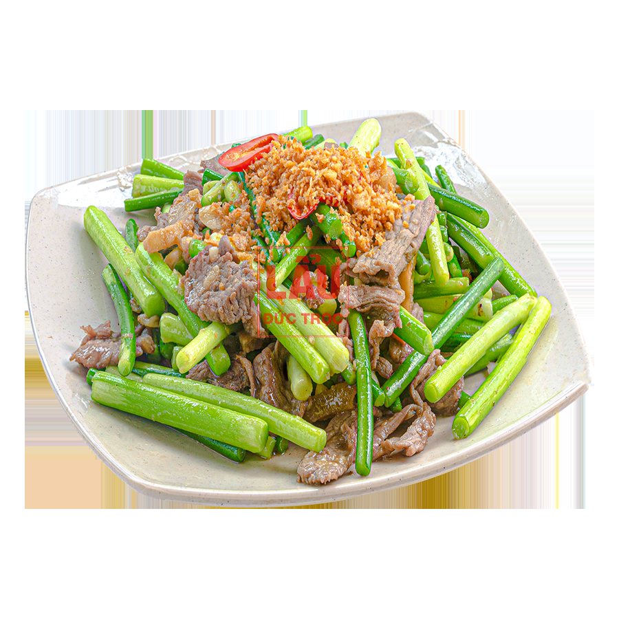 Ngồng tỏi xào bò