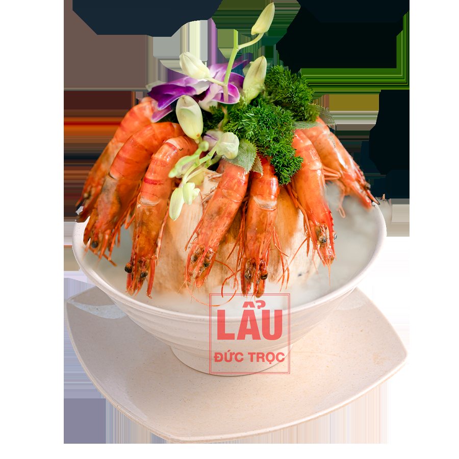 Tôm hấp nước dừa