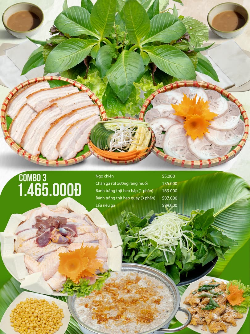 Combo 3: Bánh tráng – Lẩu riêu gà